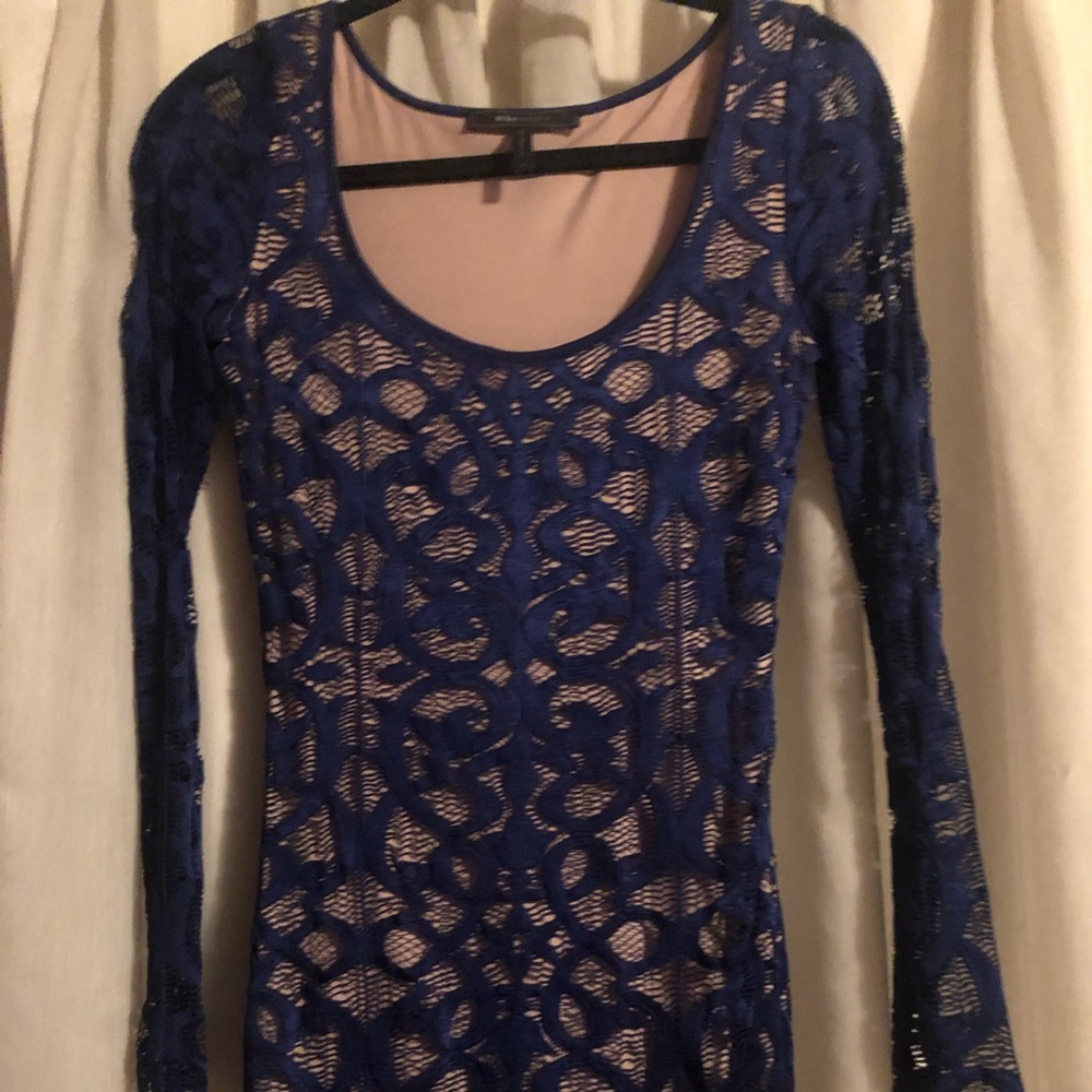BCBGMaxAzria crochet midi dress
